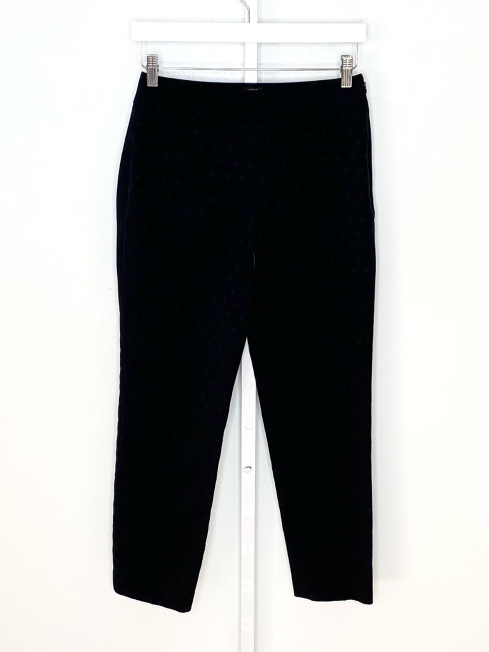 Talbots | Black Jacquard Circle/Polkadot Print Heritage Dress Pants Sz 2